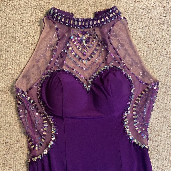 Purple Prom Dress - Picture 2 of 4
